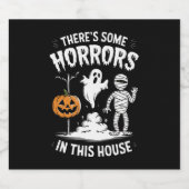 Es gibt ein paar Horror in diesem Haus zu sonnigen Bierflaschenetikett (Einzelnes Label)