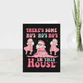 Es gibt ein paar Hos in diesem Haus Weihnachten Ro Karte (Vorderseite)