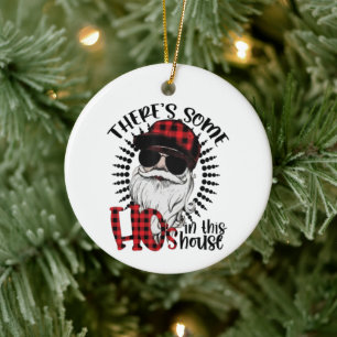 Es gibt ein paar Weihnachtsfeiern in diesem Haus Keramik Ornament