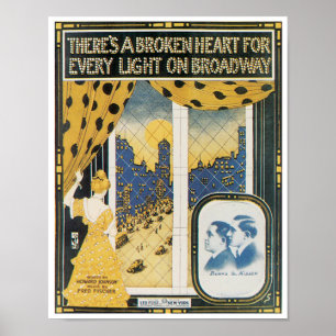 Es gibt ein Plakat des defekten Herzens