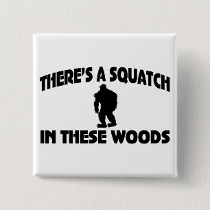 Es gibt ein Squatch in diesem Holz Button