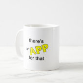 Es gibt eine APP für die Kaffeetasse (Vorderseite Links)