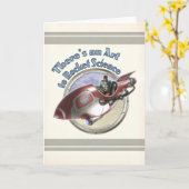 Es gibt eine Art to Rocket Science Grußkarte Karte (Gelbe Blume)