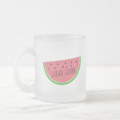 Es gibt eine Chance, dass das Watermelonsaft sein  Mattglastasse (Links)