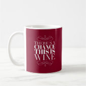 Es gibt eine Chance, dass das Wein rot ist Kaffeetasse (Links)