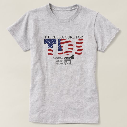 Es gibt eine Cure-Parodie T-Shirt (Design vorne)