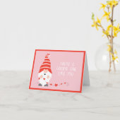 Es gibt eine, die wie du rotes Rosa ist Karte (Gelbe Blume)