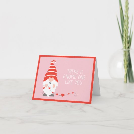 Es gibt eine, die wie du rotes Rosa ist Karte (Vorderseite)