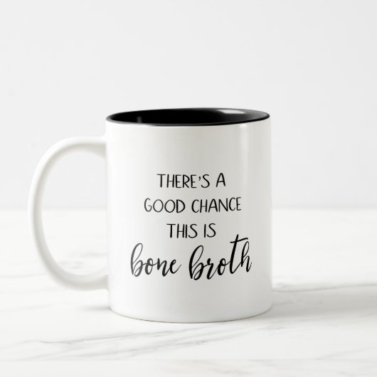 Es gibt eine gute Chance, dass dies die Knochen-Br Zweifarbige Tasse (Links)