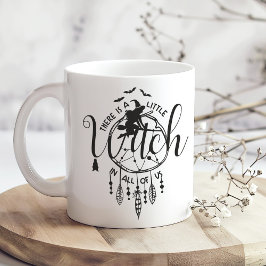 Es gibt eine kleine Hexe in uns allen - Hexe Boho Jumbo-Tasse