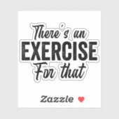 Es gibt eine körperliche Übungstherapie Aufkleber (Blatt)