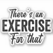 Es gibt eine körperliche Übungstherapie Aufkleber (Vorderseite)