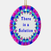 Es gibt eine Lösung Inspiration Vibraning Design C Keramik Ornament (Rechts)