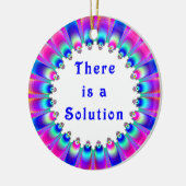 Es gibt eine Lösung Inspiration Vibraning Design C Keramik Ornament (Links)