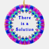 Es gibt eine Lösung Inspiration Vibraning Design C Keramik Ornament (Hinten)