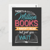 Es gibt eine Million Bücher, die ich nicht mehr ge Postkarte (Vorne/Hinten)