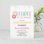 Es gibt eine so süße Donut-Einladung Einladung (Stehend Vorderseite)