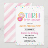 Es gibt eine so süße Donut-Einladung Einladung (Vorne/Hinten)