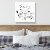 Es gibt eine Stimme, die keine Worte hört Leinwanddruck (Insitu (Schlafzimmer))