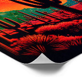 Es gibt eine Wand Art Poster (Ecke)