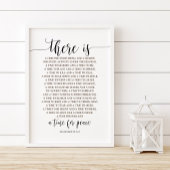 Es gibt eine Zeit für alles, ecclesiastes 3:1-8 Poster