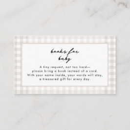 Es gibt einen Bun in der Oven Neutral Baby Duschvo Begleitkarte