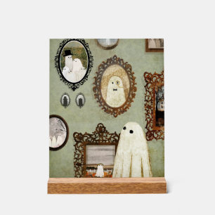 Es gibt einen Geist in der Portraitgalerie Acrylschild