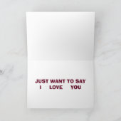 ES GIBT EINEN GRUND, DASS WIR SIE GETROFFEN HABEN KARTE (Innenseite)