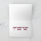 ES GIBT EINEN GRUND, DASS WIR SIE GETROFFEN HABEN  KARTE (Innenseite)