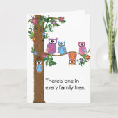 Es gibt einen in jedem Stammbaum. Karte (Vorderseite)