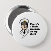 Es gibt einen kleinen Seemann auf meinem Shirt Button (Vorne & Hinten)