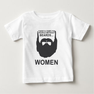 Es gibt einen Namen für Leute ohne Bärte… Frauen Baby T-shirt