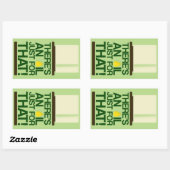 Es gibt einen Ölaufkleber Rechteckiger Aufkleber (Blatt)