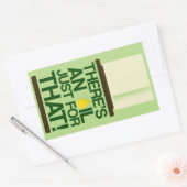 Es gibt einen Ölaufkleber Rechteckiger Aufkleber (Umschlag)