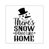 Es gibt einen Schneeplatz wie Zuhause Snowman Gummistempel (Prägung)