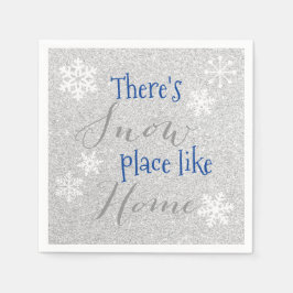 Es gibt einen schneesicheren Ort wie Zuhause! Wint Serviette