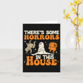 Es gibt einige Horror in diesem Haus Fun Spaß Hall Karte (Gelbe Blume)