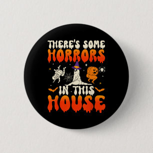 Es gibt einige Horror in diesem Haus Funny Ghost H Button