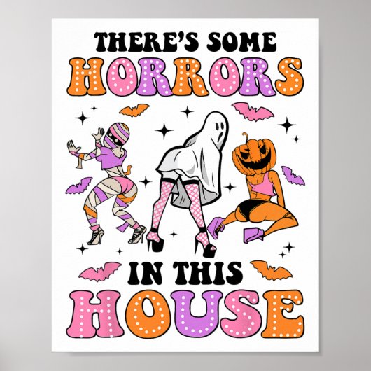 Es gibt einige Horror in diesem Haus Funny Ghost H Poster (Vorne)