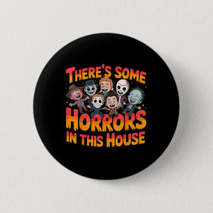 Es gibt einige Horror in diesem Haus Funny Horror  Button