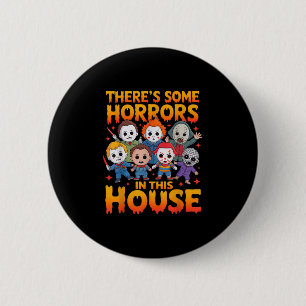Es gibt einige Horror in diesem Haus Funny Horror  Button