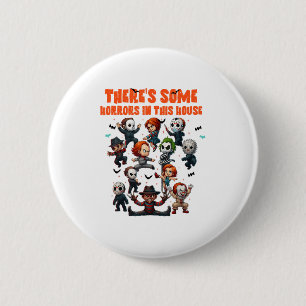Es gibt einige Horror in diesem Haus Funny Horror  Button
