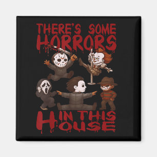 Es gibt einige Horror in diesem Haus Funny Horror Magnet