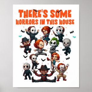 Es gibt einige Horror in diesem Haus Funny Horror Poster