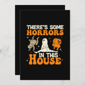 Es gibt einige Horror in diesem Haus Funny Spaß Ha Einladung (Vorne/Hinten)