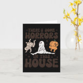 Es gibt einige Horror in diesem Haus Ghost Pumpkin Karte (Gelbe Blume)