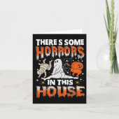 Es gibt einige Horror in diesem Haus Ghost Pumpkin Karte (Vorderseite)