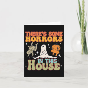 Es gibt einige Horror in diesem Haus Ghost Pumpkin Karte