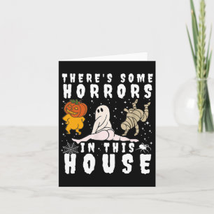 Es gibt einige Horror in diesem Haus Ghost Pumpkin Karte