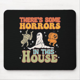 Es gibt einige Horror in diesem Haus Ghost Pumpkin Mousepad